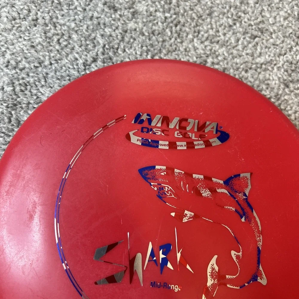 Innova Shark Mid-Range Disc Golf Disc Red PDGA Approved 1402 Stable Thrower Used